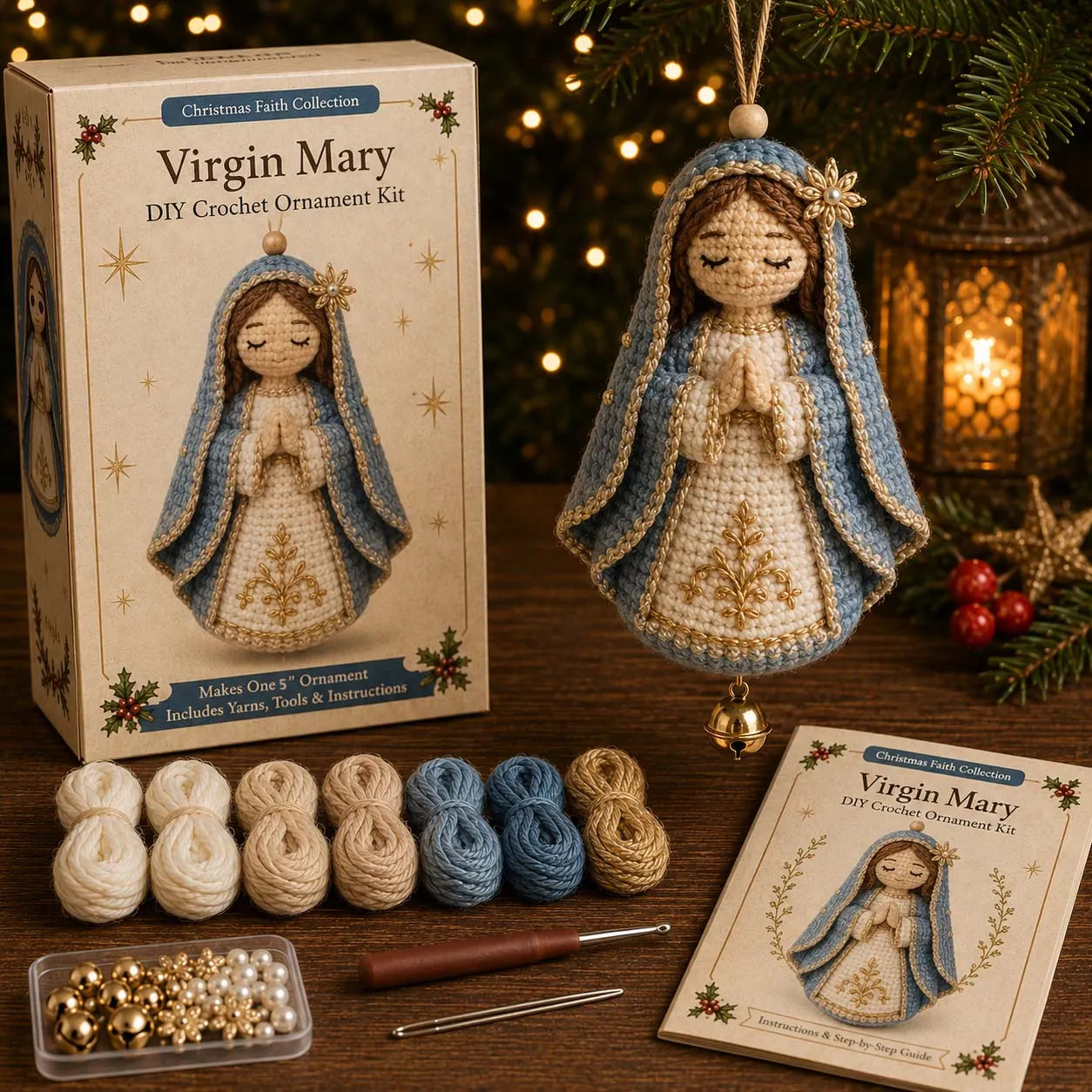 ๐ Christmas Character Fabric Ornament DIY Kit