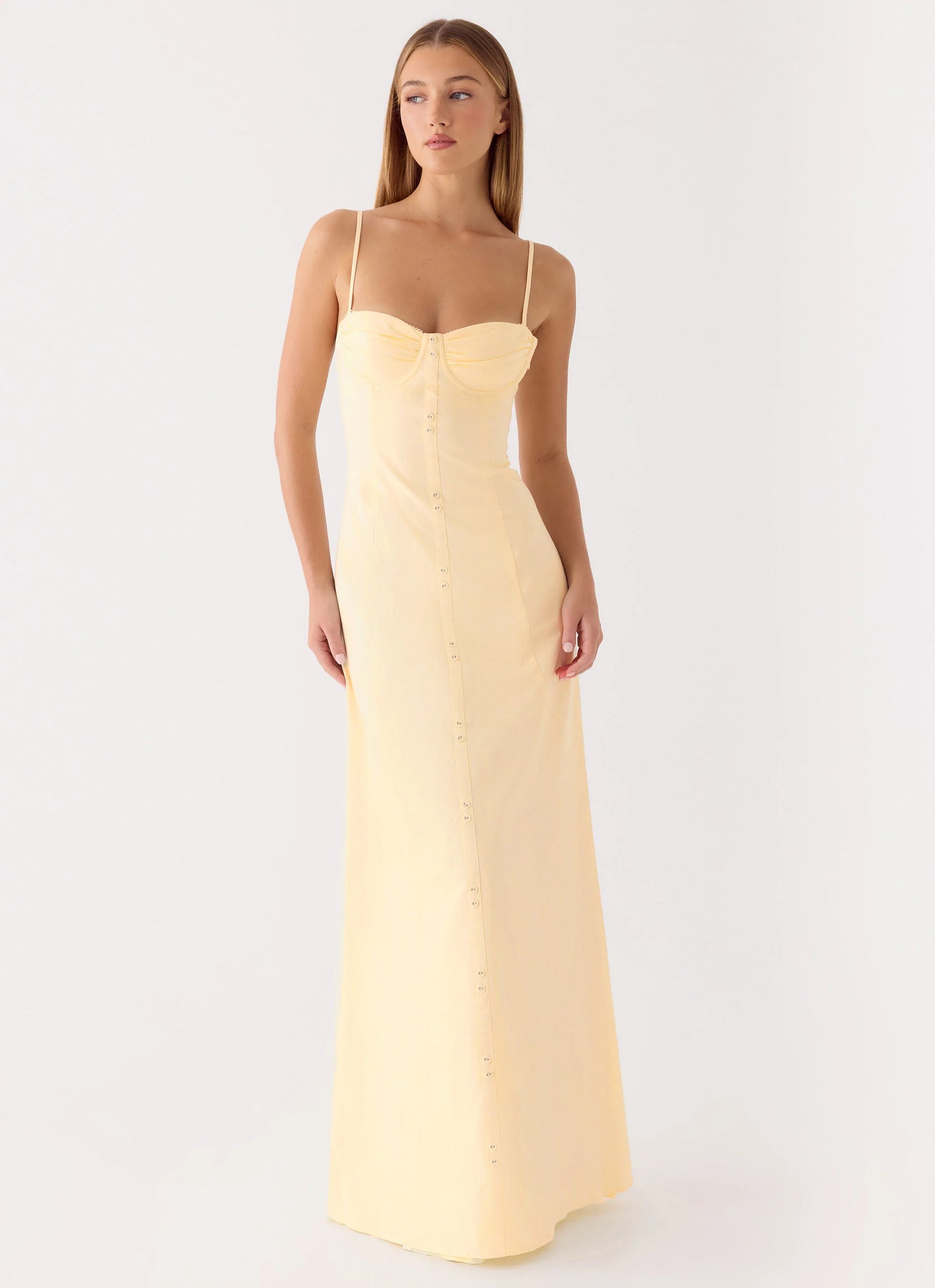 Samah Maxi Dress - Lemon