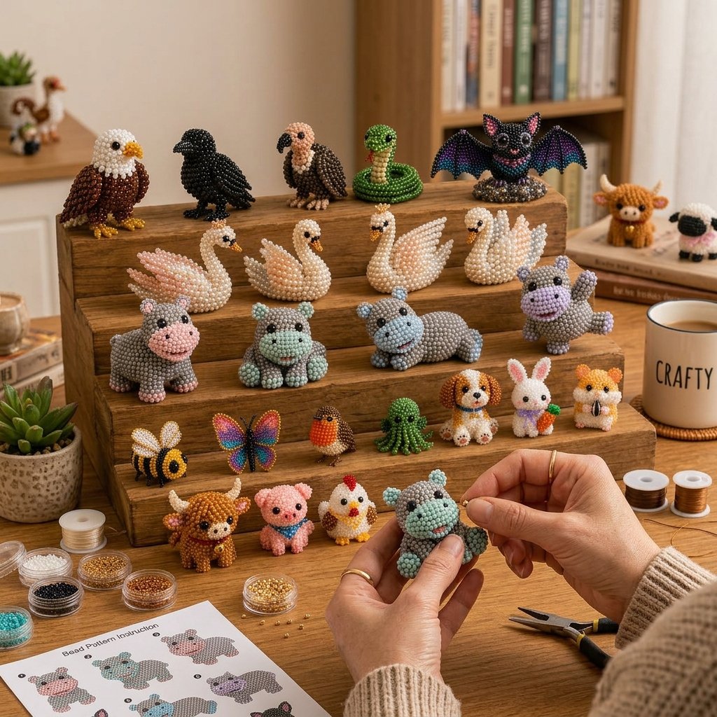 🔥Gift- 🎁✨ Tiny 3D Beaded Animal DIY Kit