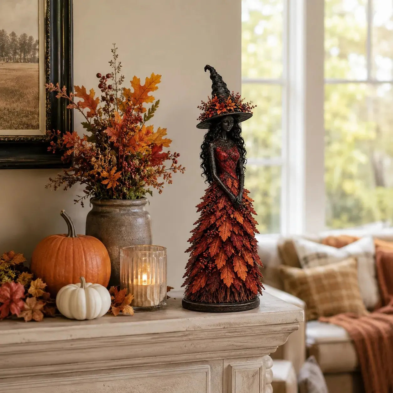 🔥LAST DAY 50% OFF - 🧙♀️Enchanted Autumn Witch Figurine(📦Buy 2 Free Shipping)