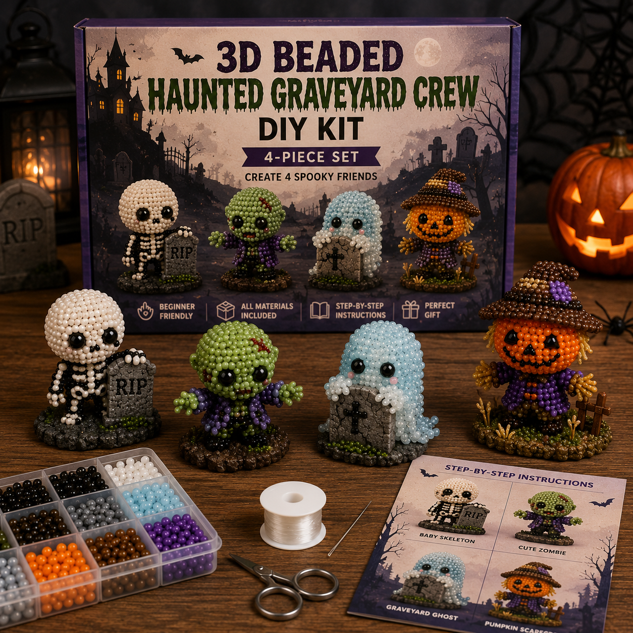 🎃Halloween Beaded Craft Friends Kit