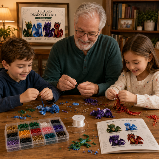 π Enchanted 3D Beaded Dragon DIY Kit