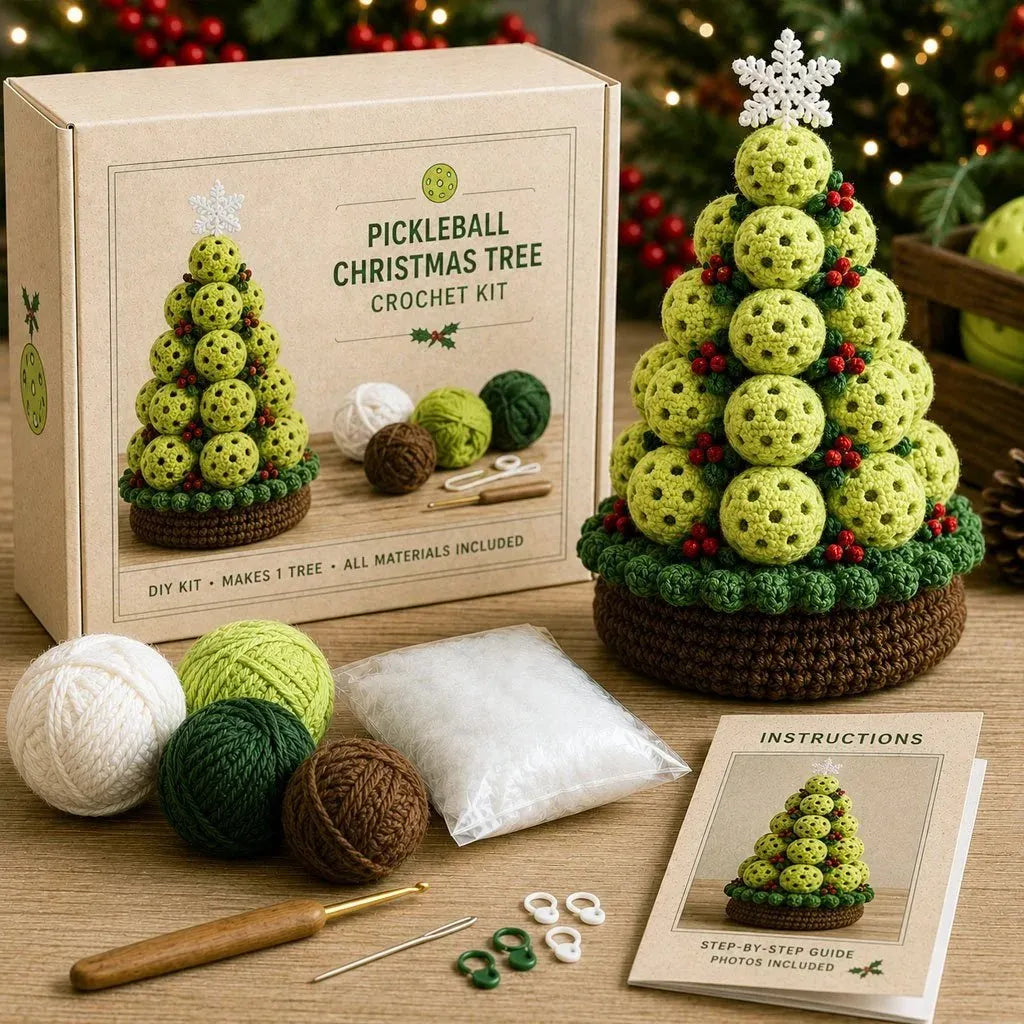 Sports Ball Christmas Tree Crochet Kit
