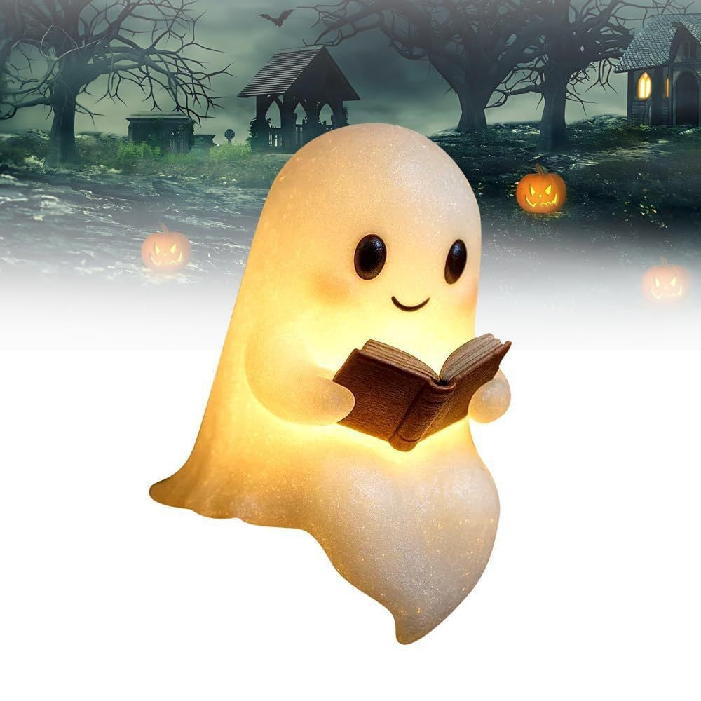 π» Halloween Ghost Reading Lamp | Spooky Cute Ambient Decor