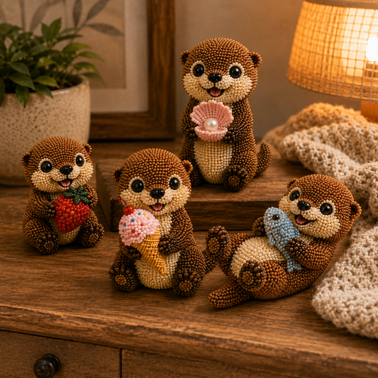 3D Beaded Otter DIY Kit β Cute Animal Set