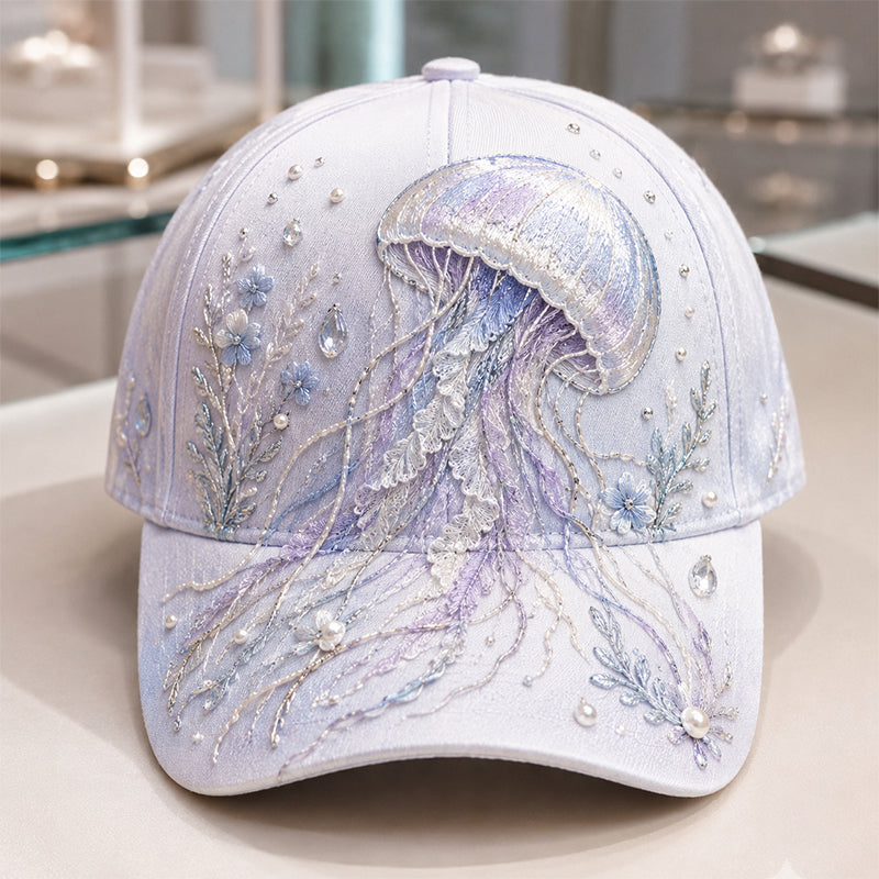 🌊 3D Ocean Creatures Embroidery Cap