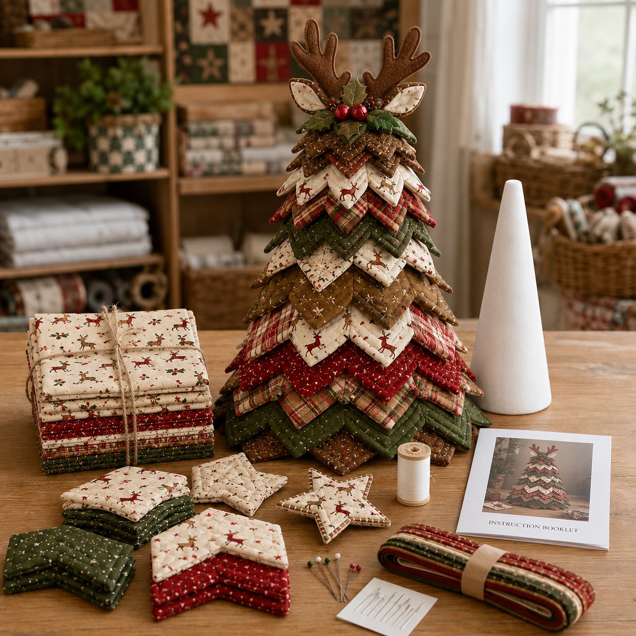 šš
DIY Quilted Santa Christmas Tree Kitš
