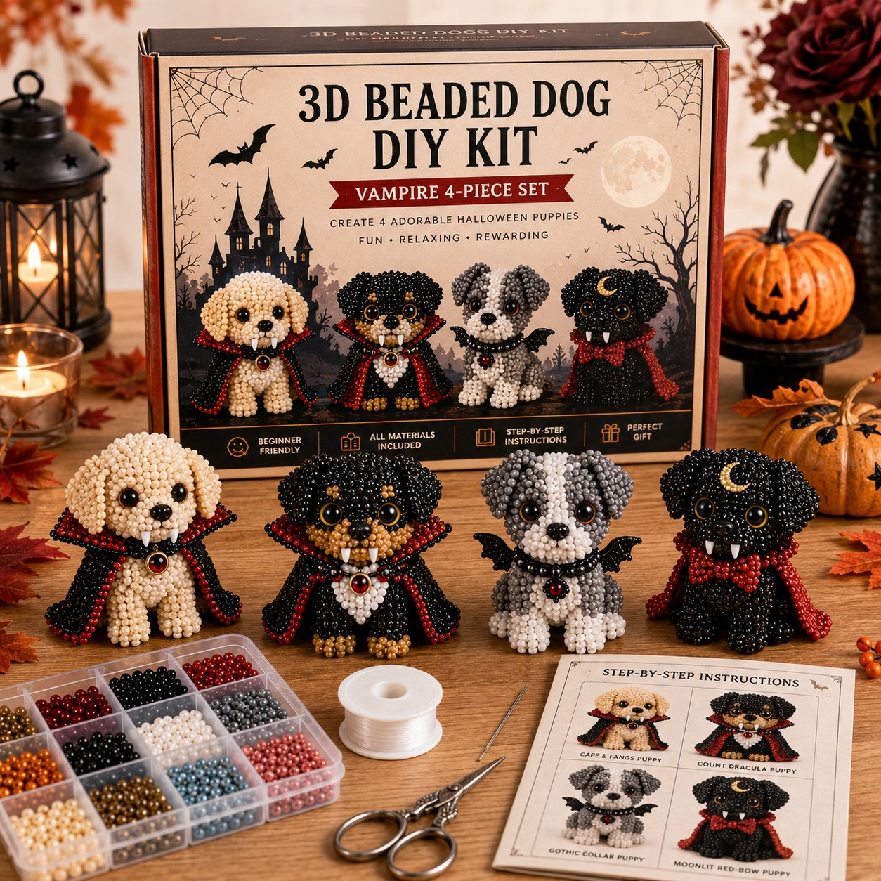 3D Halloween Dog DIY Art Set