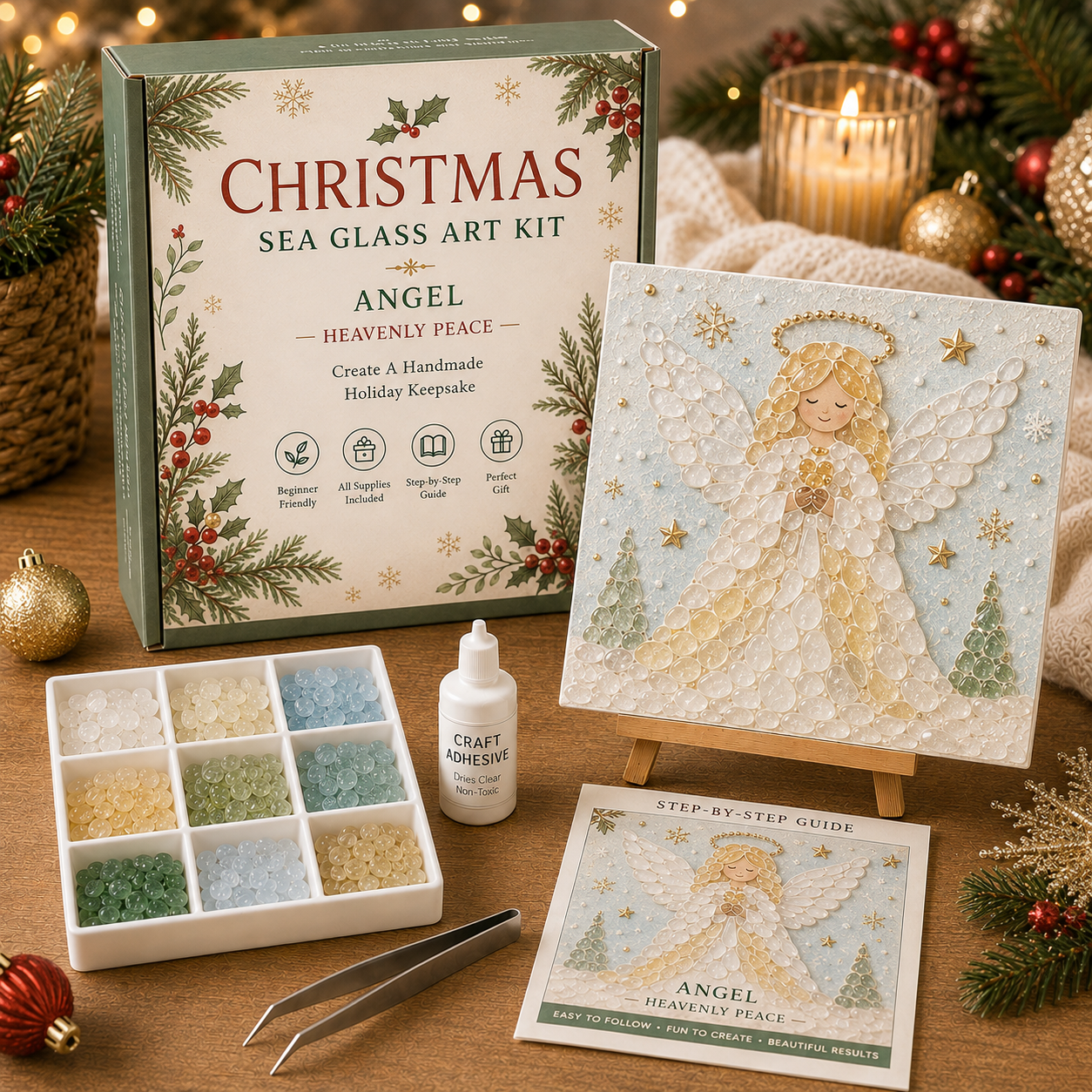 Christmas Sea Glass Art Kit Collection πβ¨