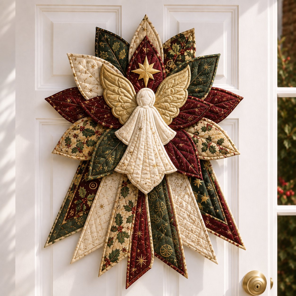 🎉🎄 Festive Quilted Christmas Door Hanging DIY Sewing Kit