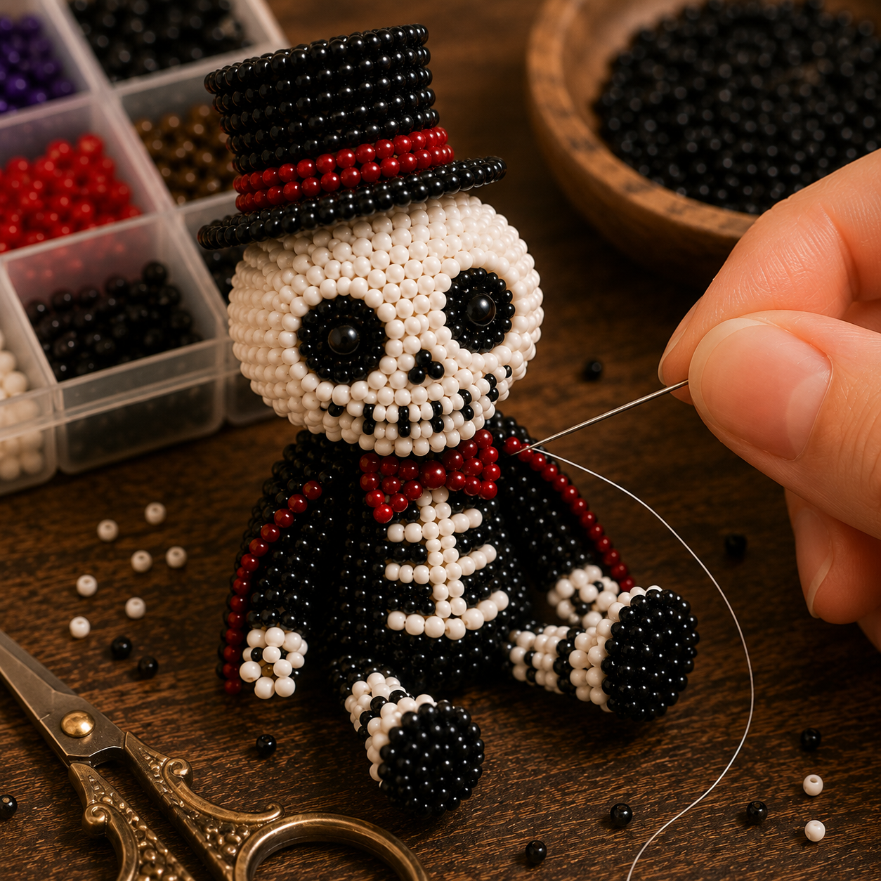 π 3D Beaded Skeleton DIY Kit