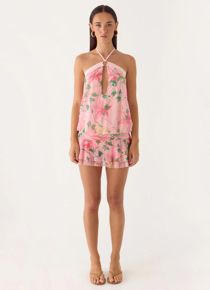 Telling You Mini Dress - Blooming Spring