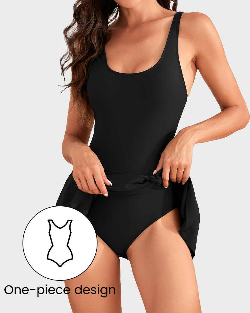 👙Summer Hot Sale 49% OFF💕Buy 2 Get 5% Off 💃Women's One Piece Tummy Control Tie Knot Swimsuit