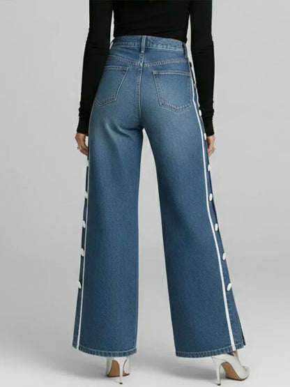 Stylish Casual Button-down Jeans