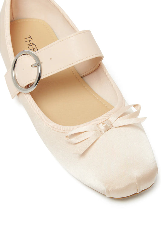 THERAPY Mesmerize Ballet Flat Blush Satin