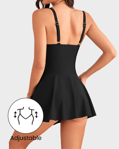 👙Summer Hot Sale 49% OFF💕Buy 2 Get 5% Off 💃Women's One Piece Tummy Control Tie Knot Swimsuit