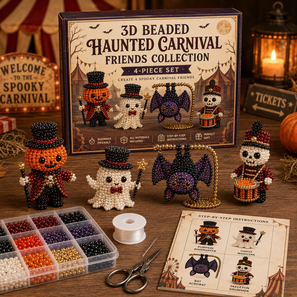 🎃Halloween Beaded Craft Friends Kit