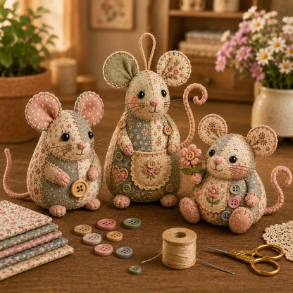🧵DIY Patchwork Animal Kit – Create Your Own Adorable Animals