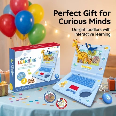💻🌈 Interactive Simulation Toy Laptop – Learning Through Play Starts Here!