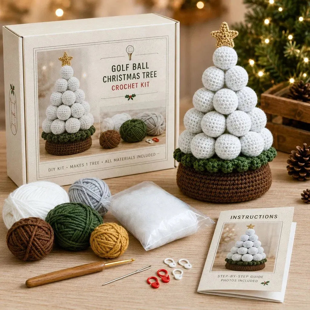 Sports Ball Christmas Tree Crochet Kit