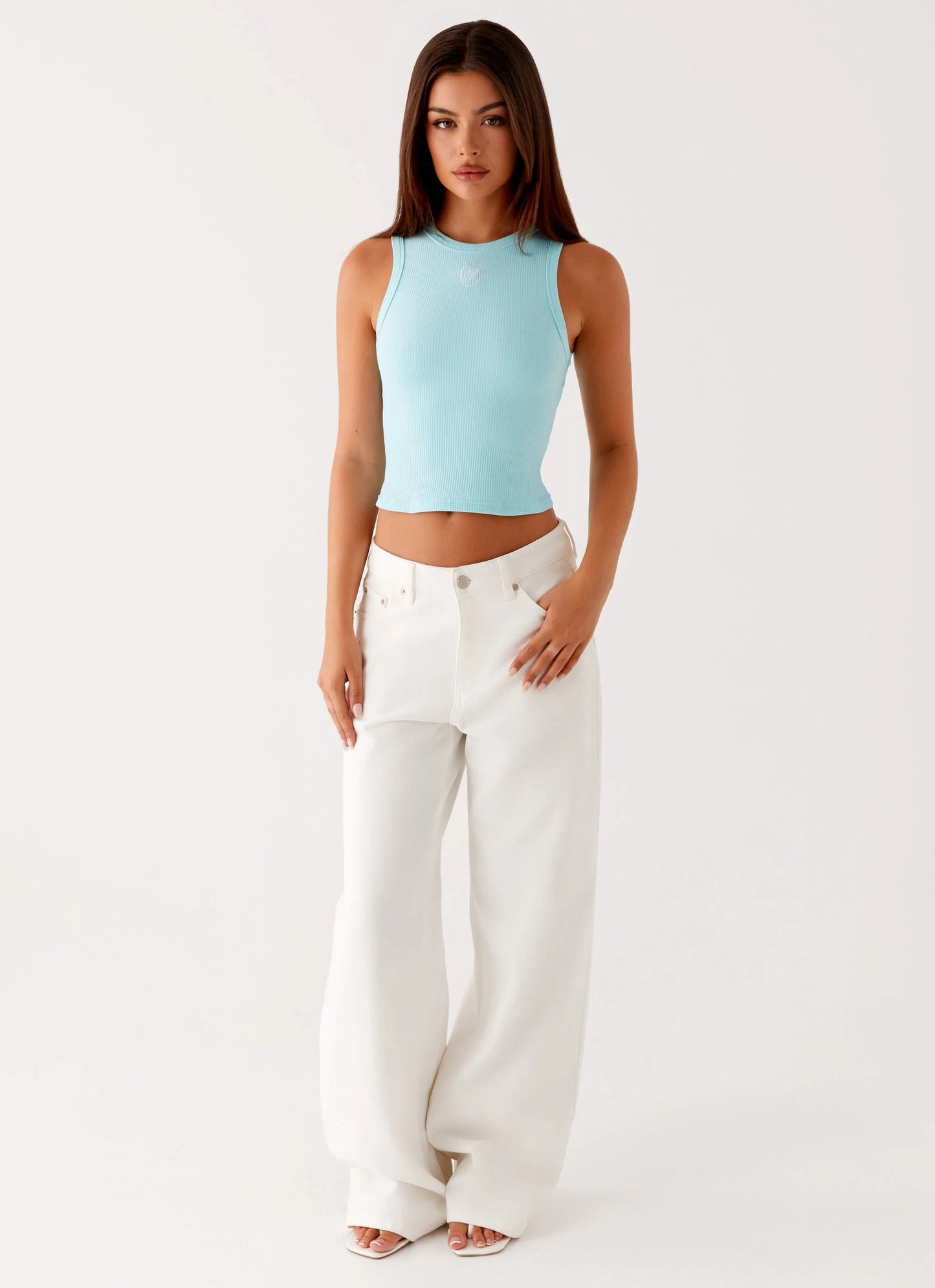 Veda Tank Top - Turquoise