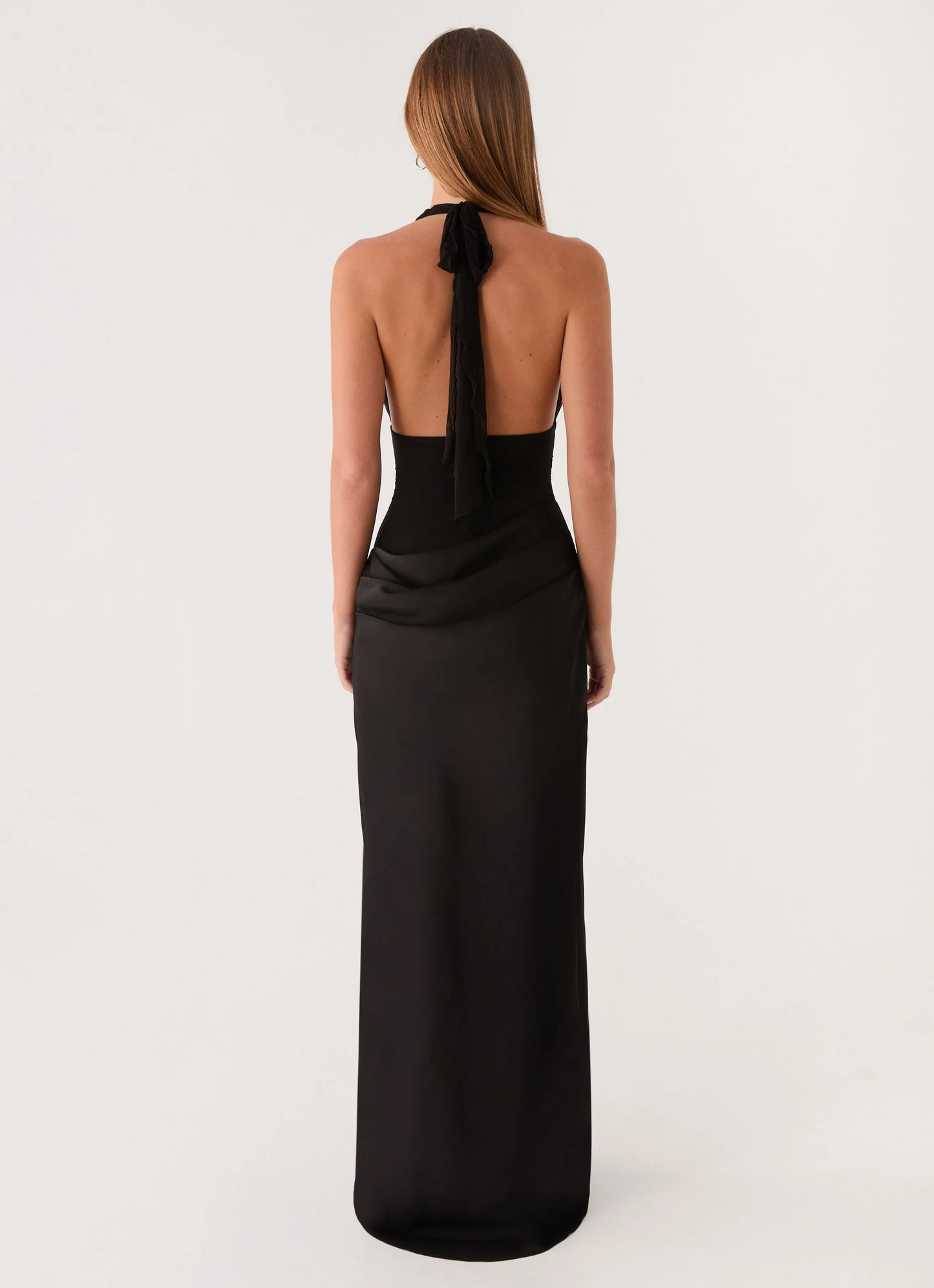 Emaretta Halter Maxi Dress - Black