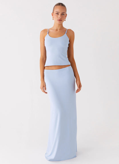 Garrix Bead Cami Top - Baby Blue