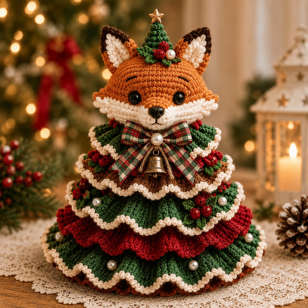🎄Crochet Animal Christmas Tree DIY Kit – Stitch a Little Christmas Magic