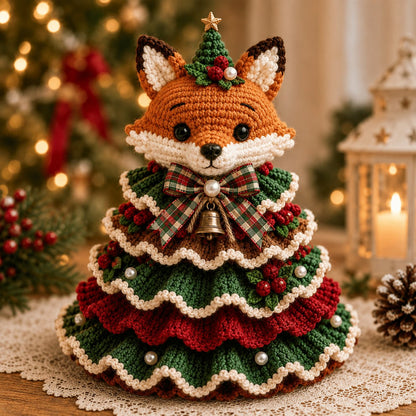 🎄Crochet Animal Christmas Tree DIY Kit – Stitch a Little Christmas Magic