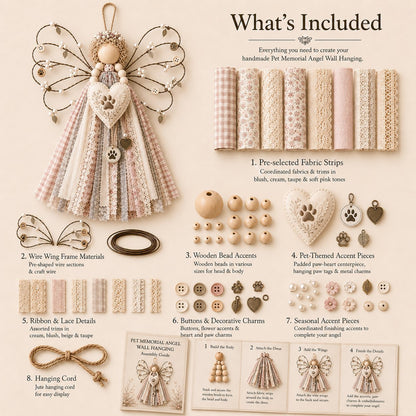 🌸Angel Fabric Hanging DIY Kit
