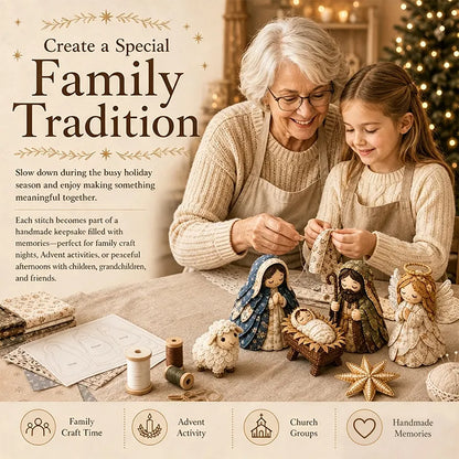 ✨DIY Patchwork Nativity Scene Sewing Kit