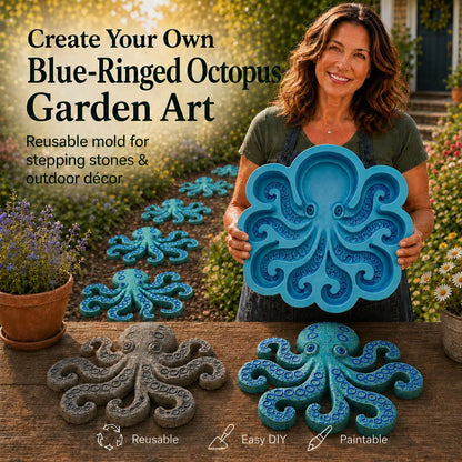 🌊 Reusable Ocean Theme Garden Art Mold – Make Your Garden Truly One of a Kind
