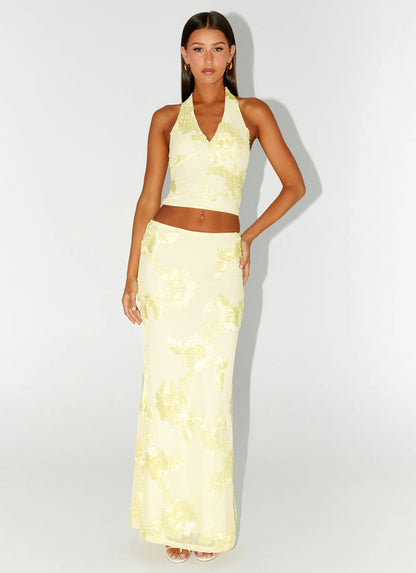 Radiate Maxi Skirt - Yellow