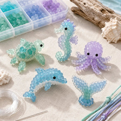🔥LAST DAY 50% OFF -🐳 Frosted Sea Glass-Style Beading DIY Kit✨