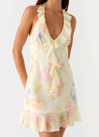Log In Mini Dress - Spring Meadow
