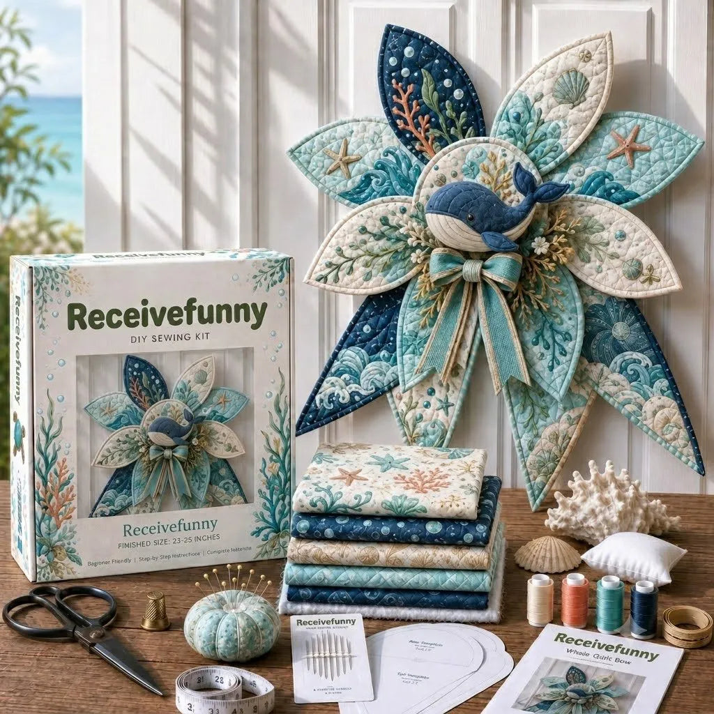 🧵🌊 Turn a few pieces of fabric into a BIG piece of coastal magic! 🐚💙