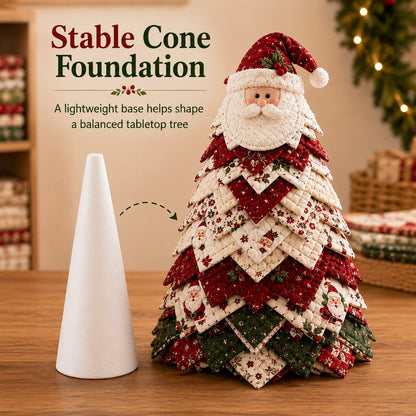 🎄🎅DIY Quilted Santa Christmas Tree Kit🎁