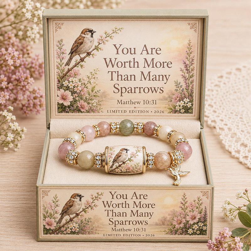 🔥 Last Day 49% OFF – 💜Hummingbird Garden Faith Bracelet 🌸