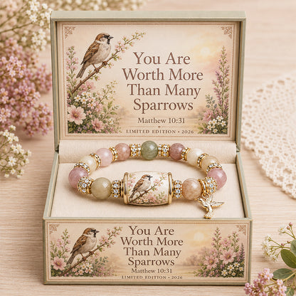🔥 Last Day 49% OFF – 💜Hummingbird Garden Faith Bracelet 🌸