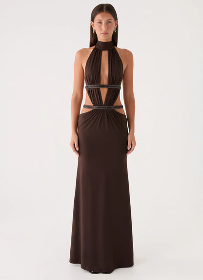 Kendrah Maxi Dress - Chocolate