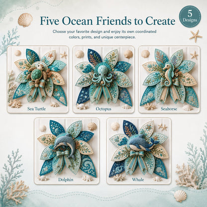 🧵🌊 Turn a few pieces of fabric into a BIG piece of coastal magic! 🐚💙