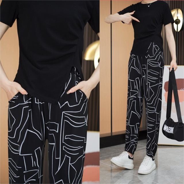 2025 New Style Ice Silk High Waist Casual Pants