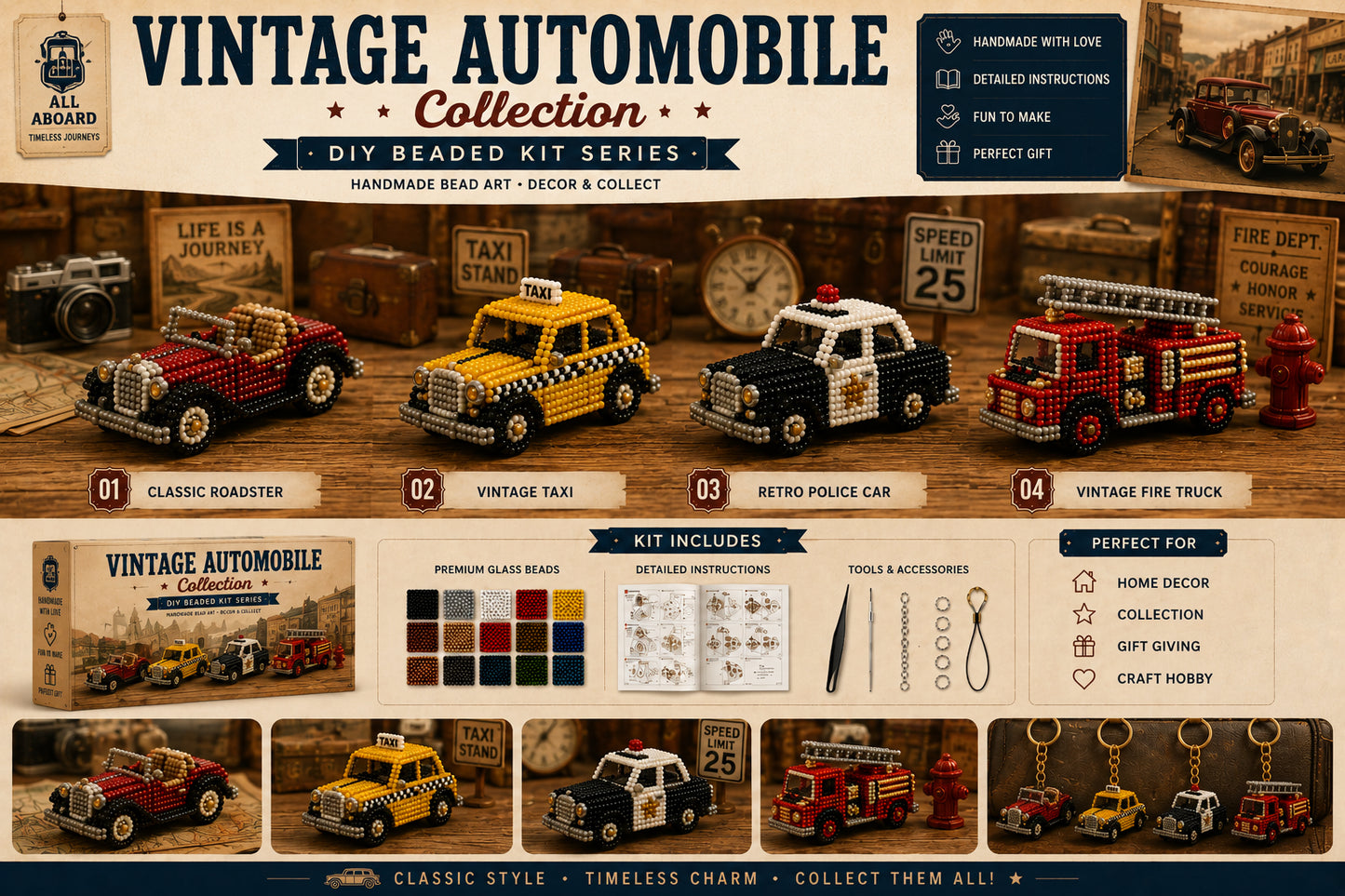 🧵 Great American Journey Collection —— DIY Build Five Timeless Worlds, One Bead At A Time ✨