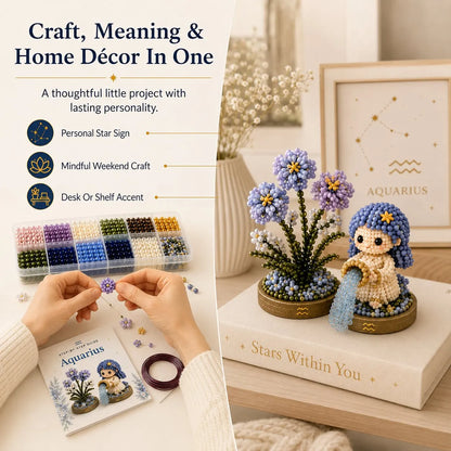 12 Zodiac Signs DIY Beaded Garden Craft Kit