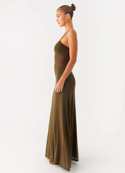 Starfall Maxi Dress - Khaki