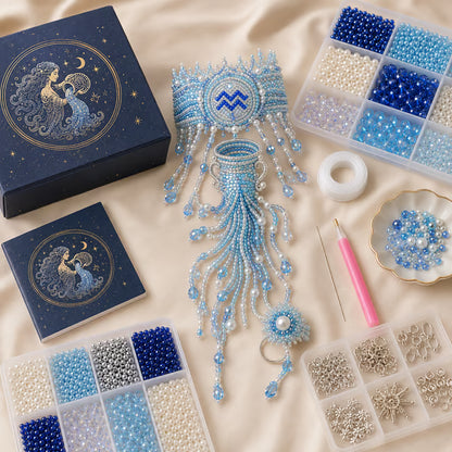 🔥 49% OFF – Zodiac DIY Beaded Hand Bracelet Kit – Create Your Celestial Wearable Art