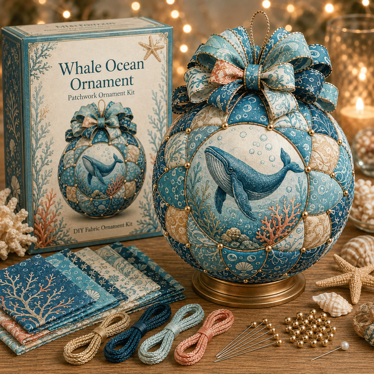 🌊Ocean Treasures Patchwork Ornament DIY Kit