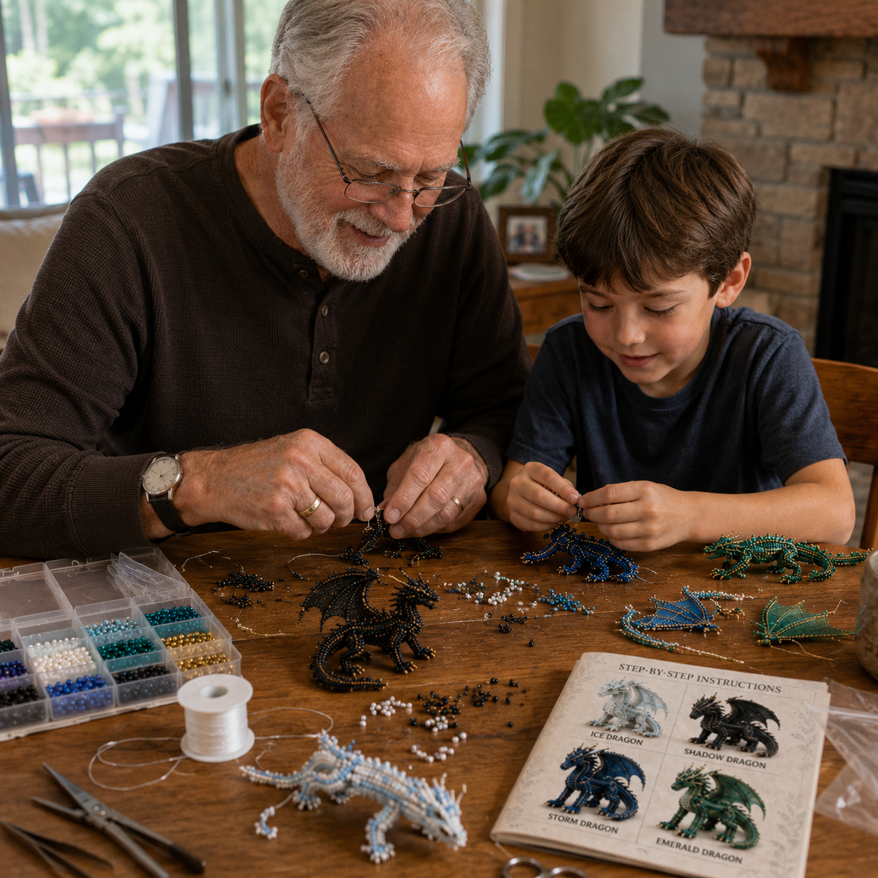 Mythic Dragon Realms 3D Beaded Dragon DIY Kit