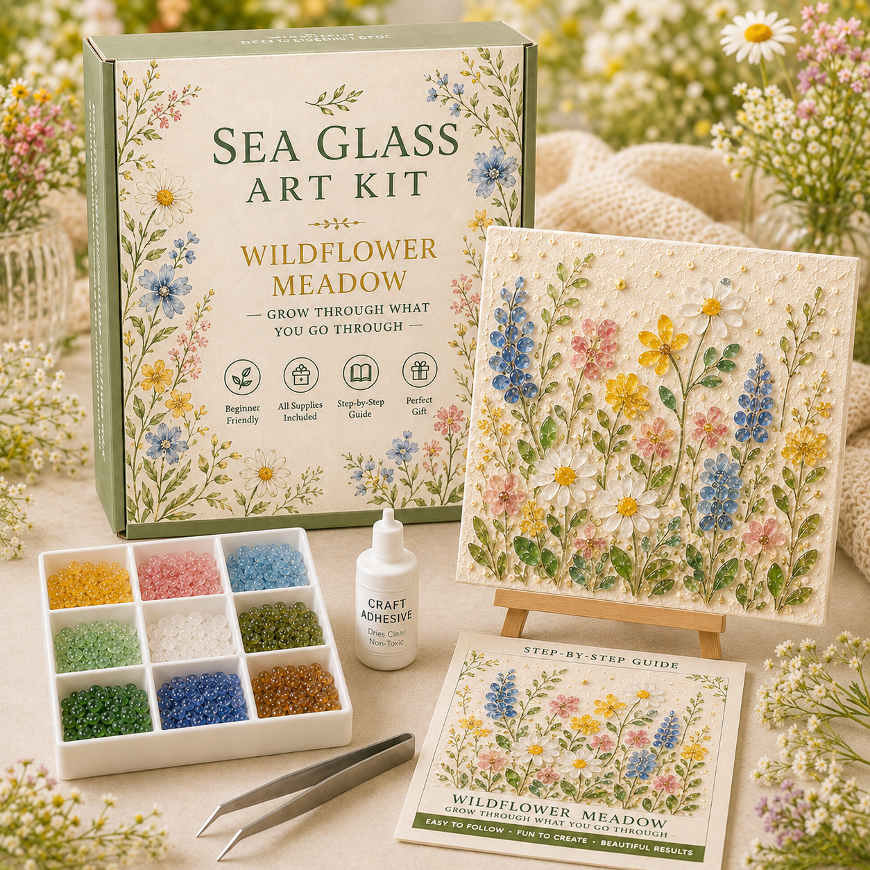 Bloom & Garden Sea Glass Art Kit Collection 🌸