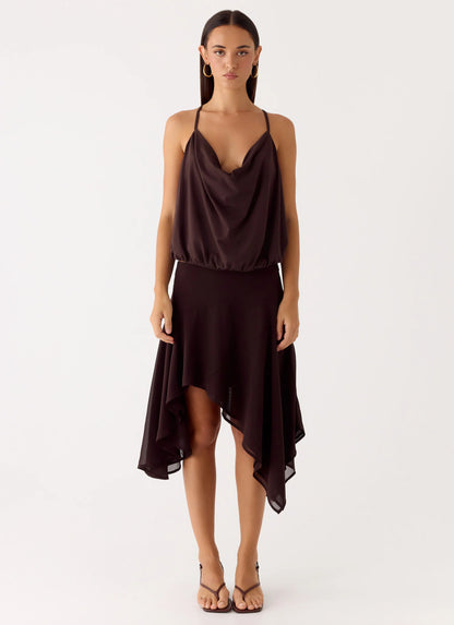 Yaz Top - Chocolate Plum